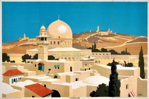 1920 Original Empire Marketing Board Poster for Jerusalem
